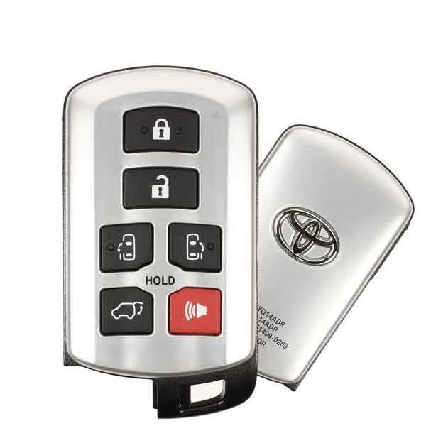 2011-2020 Toyota Sienna / 6-Button Smart Key / PN: 89904 08010 / HYQ14ADR / OEM REFURB 2011-2020 Toyota Sienna / 6-Button Smart Key / PN: 89904 08010 / HYQ14ADR / OEM REFURB